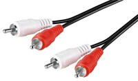 Kab RCA 2xDugó -2x Dugó  2m Nedis CAGP24200BK20