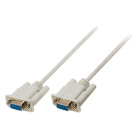 2m Serial D-SUB 9-Pin Female - D-SUB 9-Pin Female kábel, fehér CCGP52055IV20