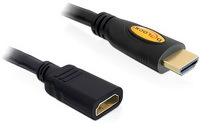 Kab Mon HDMI M - HDMI F 5m (HDMI hosszabitó) Delock 83082