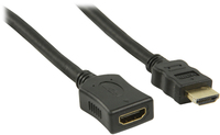 Kab Mon HDMI M - HDMI F 1m (HDMI hosszabitó) Nedis CVGP34090BK10