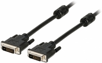 Kab Mon DVI M/M 24+1 2m Nedis CCGP32001BK20