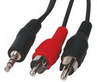 Kab 3.5mm Jack - 2x RCA cable 10m CAGP22200BK100