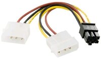 4World tápkábel PCIE VGA-hoz 6pin - 2x molex