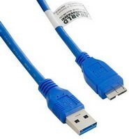 4WORLD 1m USB 3.0 Micro USB 3.0 kék kábel