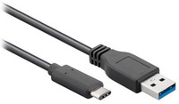 Kab USB3.1 C-A 1m Fekete 67890