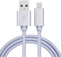 WPower 1m Apple USB - Lightning kábel, ezüst