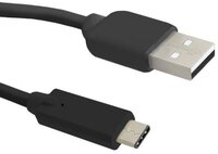 Qoltec 1,8m USB2.0 A Male - USB3.1 C Male kábel, fekete