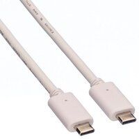 Roline 1m USB3.1 Type C M-M kábel, fehér