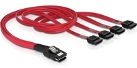 Kab miniSAS Delock SFF8087 to 4xSATA 0,5m 83057