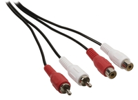 Kab RCA 2xDugó -2xAljzat 10m CAGP24205BK100