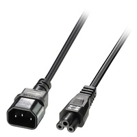 Kab Hálozati 220V C14-C5 1m LINDY Black 30340