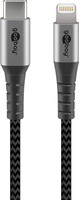 Kab USB3.1 C M - Lighting M textil 0.5m Goobay 49270