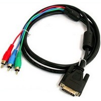 Kabel Monitor DVI 25 papa - 3x RCA 1,5m