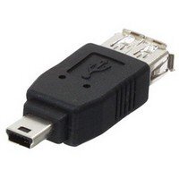 USB A female - USB Mini B átalakító