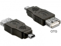 Fordító OTG USB Mini papa - USB2-A Adapter Delock