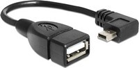 Fordító OTG USB Mini papa - USB2.0-A 16cm Delock 83245