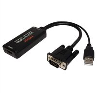 Forditó VGA+1xUSB M - HDMI F Roline 12.03.3119