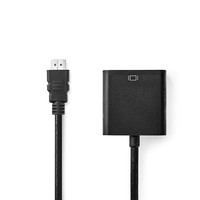 Forditó HDMI-VGA konverter +3,5mm Jack 20cm Nedis CCGB34900BK02