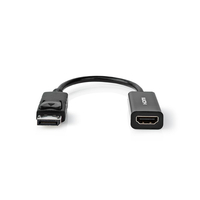 Fordító DP M - HDMI F Nedis 20cm 4K30Hz CCGT37150BK02