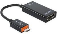 Fordító Slimport/MyDP - HDMI+ USB Micro-B Delock 65468