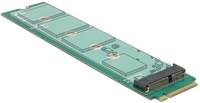 Fordító M.2 Key M Male - M.2 Key E Slot Delock 65831
