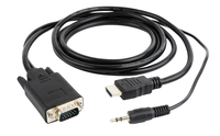 Forditó HDMI-VGA+Audio 3m Gembird A-HDMI-VGA-03-10