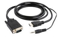 Forditó HDMI-VGA+Audio 1,8m Gembird A-HDMI-VGA-03-6