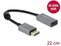 Fordító DP M - HDMI F Delock 66436 4K 60Hz 22cm (HDR)