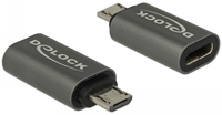 Fordító USB Micro B male- USB Type-C female adapter Delock 65927