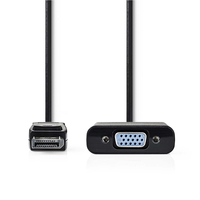 Fordító DP M - VGA F Nedis 0,2m CCGP37351BK02