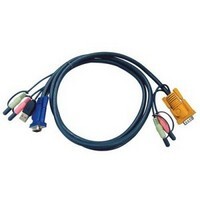 Kab CPU Switch KVM 3m USB HDB15p Audió 2L-5303U