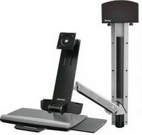 Monitor Kar Ergotron StyleView Sit-Stand Combo Arm Black