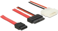 Fordító SATA 7+6pin slim F - Sata 7+2 pin molex 50cm  84790