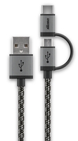 Kab USB A M - USB 3.1 Type C / USB 2.0 MicroB Cabstone 81199