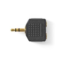 Fordító Audio Jack 3,5mm M  - 2x3,5mm F Nedis CAGP22945BKG