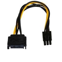 Fordító Táp SATA 15pin - PCI Express6 pin Akyga AK-CA-30