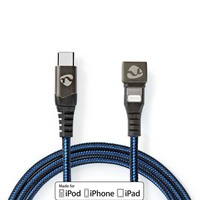 Kab USB Type-C M - Lightning M 2m 60W Nedis Blue GCTB39650AL20