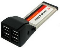 4World Express Card 34 - 4x USB 2.0