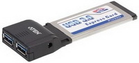 Aten PU320-AT-G Express Card 34 - 2x USB 3.0 bővítőkártya