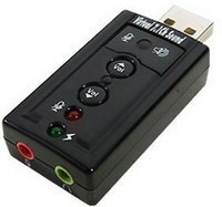 Speeddragon USB Virutal 7.1 hangerőszabályzós Audio adapter