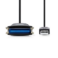 USB-Parallel Adapter Konverter 36p Nedis 2m Centro.CCGP60880BK20