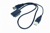 Fordító SATA/USB External USB for SlimSSD/DVD Gembird A-USATA-01