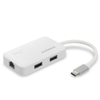 USB3.1 Type C - Gbe Ethernet + 3xUSB3 Adapter Edimax EU-4308