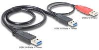 Fordító USB3.0 F - USB 3.0 F + USB F 