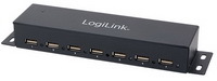 USB HUB  7 Port 2.0 LogiLink Fémházas Falra szerelhető  UA0148