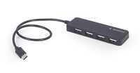 USB HUB4 Port Type-C  Gembird UHB-CM-U2P4-01 Black