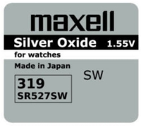 Elem SR527SW Maxell  1,55 V ezüst-oxid 319 Gombelem