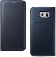 Samsung S6 Edge Flip Wallet Tok, fekete