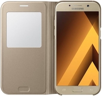 Smartphone Samsung x EF-CA520PFE Gold SView Cover A5(2017)