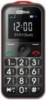 Maxcom MM560BBCZ vörös obiltelefon extra nagy gombokkal, vészhívóval